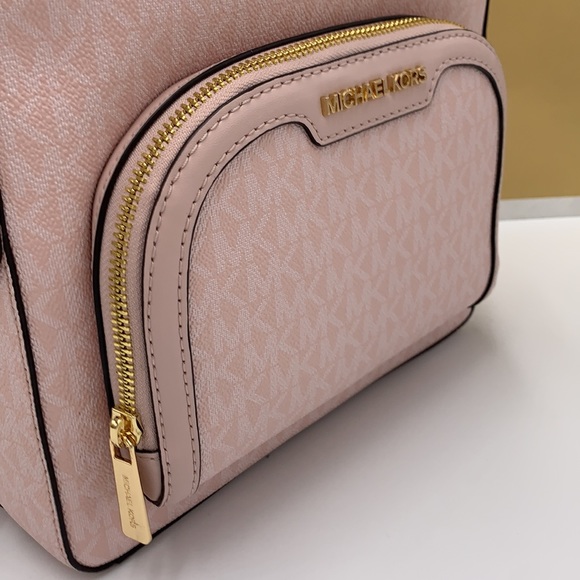 MICHAEL KORS JAYCEE MEDIUM BACKPACK LIGHT POWDER BLUSH SIGNATURE COLOR - Picture 5 of 16